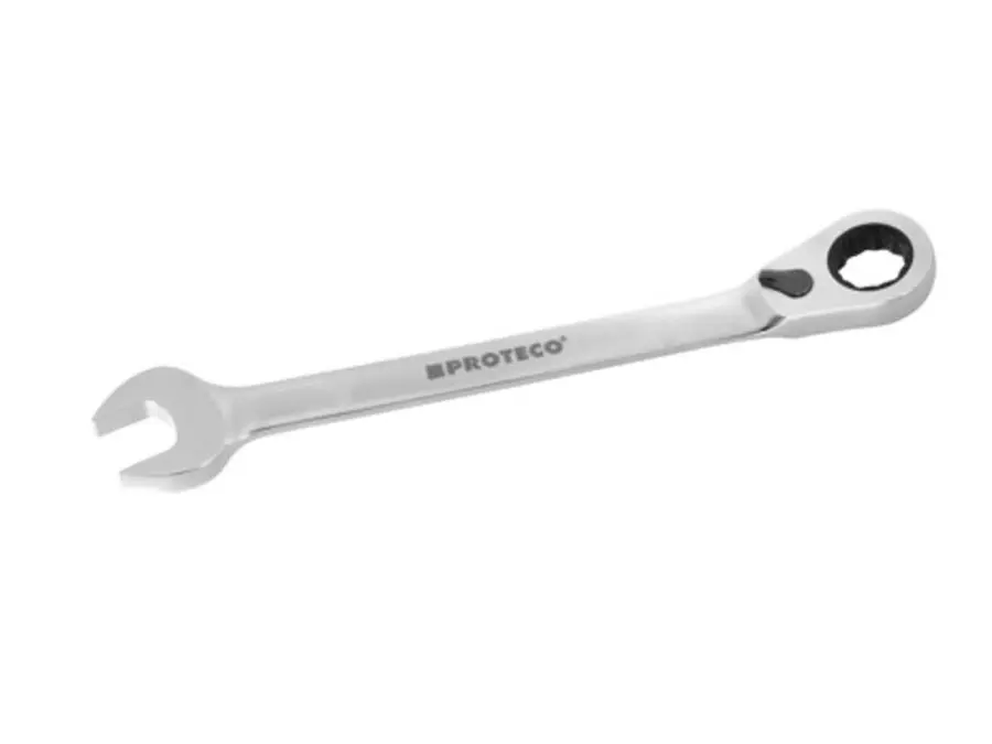 klíč ráčnový očkoplochý 12 mm s možností dorazu CrV