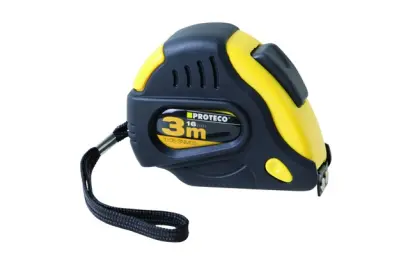 metr svinovací  3 m/16 mm s magnetem, nylonový povlak  CE-MID