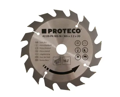 kotouč pilový SK 165 x 2.2 x 20 | 16 zubů